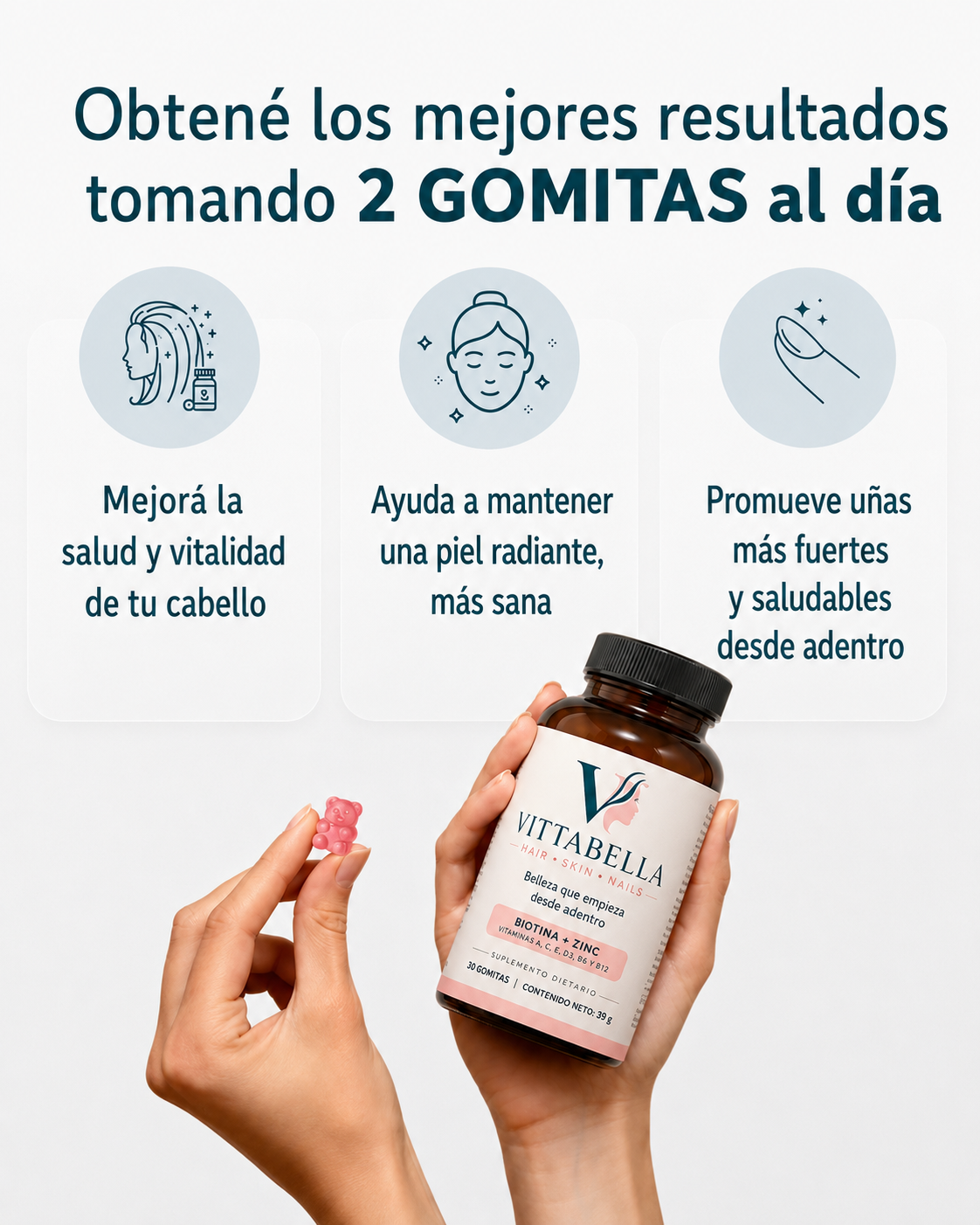 Vittabella | Cabello fuerte, piel radiante, uñas resistentes